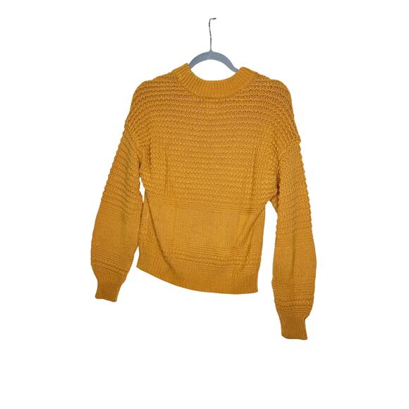 Universal Thread Sweater Women's Small Mustard Chunky Knit - Picture 2 of 5